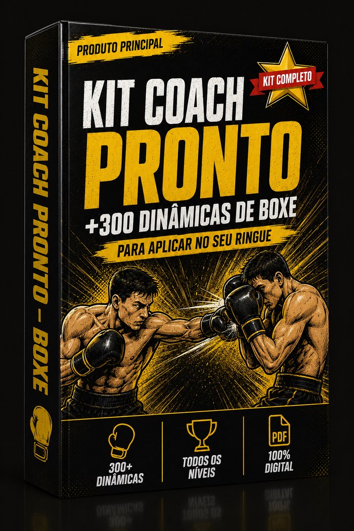 Kit Coach Pronto — Capa do produto, +300 dinâmicas de Boxe