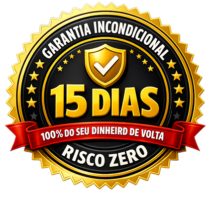 Selo de garantia incondicional de 15 dias